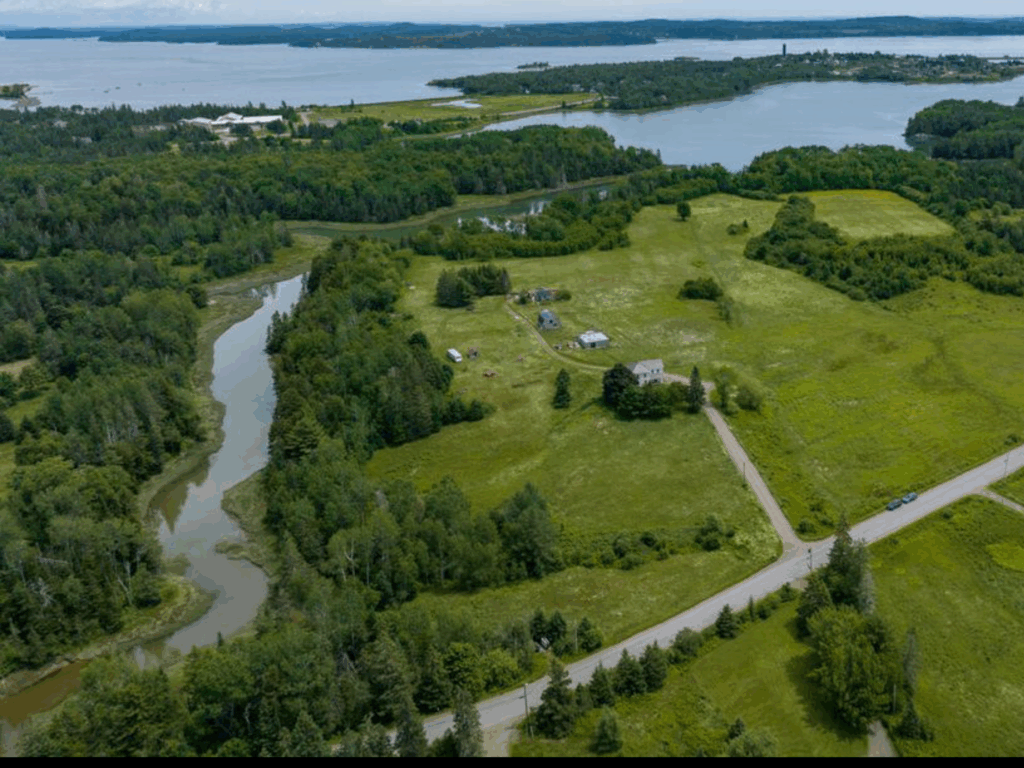 aerial photo of Busted Plow permaculture preserve